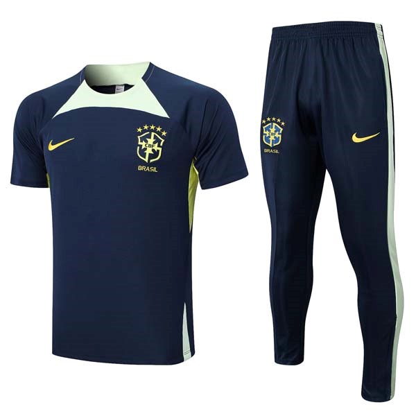 Trikot Brasilien Komplett Set 2023-24 Blau